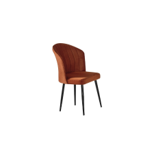 Hanah Home Rubi Orange and Black étkezőszék szett, 4 db, narancssárga bútor