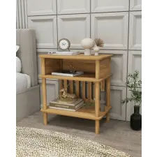  Hanah Home Side Table Oak Bella bútor