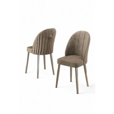  Hanah Home Szék szett (2 darab) Cappuccino Chrome Mara - Cappuccino, Króm bútor