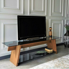  Hanah Home TV állvány diófa-fekete TV201 bútor