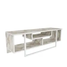  Hanah Home TV-állvány Fehér Asal 120 - Ephesus, Fehér bútor