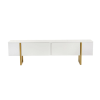  Hanah Home TV-állvány White Gold Serenity - fehér, arany