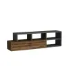  Hanah Home TV Stand Light Walnut Anthracite Duru - Light Walnut, Anthracite