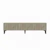  Hanah Home TV Stand Travertine Oscar - Travertine