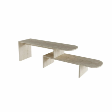  Hanah Home TV Stand Travertine Puzzle - Travertine bútor