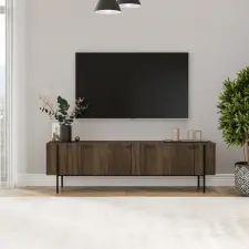  Hanah Home TV Stand Walnut Herman - Walnut bútor
