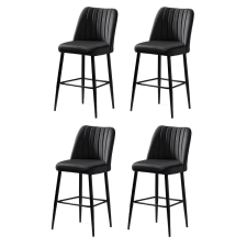Hanah Home Vento Anthracite bárszék szett, 4 db, antracit, 4 db bútor