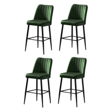 Hanah Home Vento Green bárszék szett, 4 db, sötétzöld, 4 db bútor