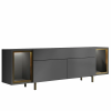  Hanah Home Zenith TV állvány, antracit/arany