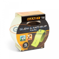HANDY 11088D Ragasztószalag, csúszásmentes, 5 m x 50 mm, foszforeszkáló ragasztószalag
