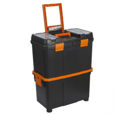 Handy Húzható, többrészes műanyag szerszámláda 460x260x625 villanyszerelés