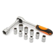 Handy Tools Handy dugókulcs készlet - 10857B (12 db-os, 1/2",  10-24 mm) (HANDY-TOOLS_10857B) dugókulcs