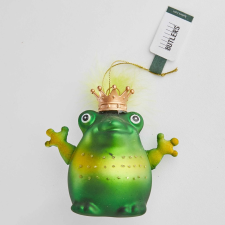  HANG ON üveg karácsonyfadísz, béka királyfi karácsonyfadísz