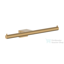 Hansgrohe ADDSTORIS S dupla WC papír tartó, szálcsiszolt bronz 41768140 fürdőszoba kiegészítő