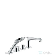 Hansgrohe AX CITTERIO 4-lyukú peremre szerelhető, termosztátos kádcsaptelep, króm 36411000 csaptelep
