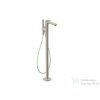 Hansgrohe AXOR CITTERIO C szabadon álló kádtöltő csaptelep zuhanyszettel, négyszög metszéses fogantyúval, alaptest nélkül, szálcsiszolt nikkel 49441820