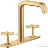 Hansgrohe AXOR CITTERIO E 3 üléses mosdó csaptelep automata leeresztővel,szálcsiszolt arany hatású 36116250