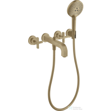 Hansgrohe AXOR CITTERIO falsík alatti kádtöltő csaptelep zuhanyszettel,szálcsiszolt bronz 39447140 csaptelep