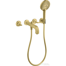 Hansgrohe AXOR CITTERIO falsík alatti kádtöltő csaptelep zuhanyszettel,szálcsiszolt sárgaréz hatású 39448950 csaptelep