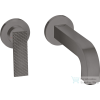 Hansgrohe AXOR CITTERIO rombuszvágott falsík alatti mosdócsaptelep 220 mm-es kifolyóval,nem zárható leeresztővel,szálcsiszolt fekete króm 39181340