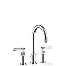 Hansgrohe AXOR MONTREUX 3-lyukó mosdó csaptelep 180, automata leeresztővel, króm 16514000 csaptelep