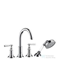 Hansgrohe AXOR MONTREUX 4-lyukú, peremre szerelhető kádcsaptelep, króm 16550000 csaptelep