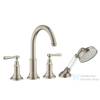 Hansgrohe AXOR MONTREUX 4-lyukú, peremre szerelhető kádcsaptelep, szálcsiszolt nikkel 16550820