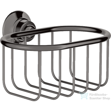 Hansgrohe AXOR MONTREUX fali szappantartótartó kosár,polírozott fekete króm 42065330 fürdőszoba kiegészítő