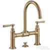 Hansgrohe AXOR MONTREUX felsőhidas mosdó csaptelep automata leeresztővel,szálcsiszolt bronz 16510140