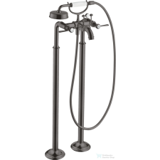 Hansgrohe AXOR MONTREUX szabadon álló kádtöltő csaptelep zuhanyszettel,szálcsiszolt fekete króm 16553340 csaptelep