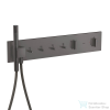 Hansgrohe AXOR SHOWERCOMPOSITION 4 utas termosztátos falsík alatti kád /zuhany csaptelep,szálcsiszolt fekete króm 12573340