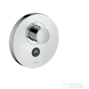 Hansgrohe Axor ShowerSelect Round termosztátos falsík alatti highflow csaptelep 1 fogyasztóhoz, szálcsiszolt nikkel 36726820