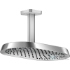 Hansgrohe AXOR SHOWERSPHERE 37x22 cm-es 1 jet mennyezeti esőztető zuhanykarral, króm 39760000