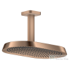 Hansgrohe AXOR SHOWERSPHERE 37x22 cm-es 2 jet mennyezeti esőztető zuhanykarral, alaptest nélkül, polírozott vörös arany hatású 39757300