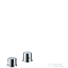 Hansgrohe Axor Starck 2-lyukú peremre szerelhető termosztátos kádcsaptelep színkészlet DN15, króm 10480000