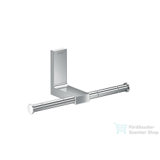 Hansgrohe AXOR UNIVERSAL RECTANGULAR dupla wc papír tartó,króm 42657000 fürdőszoba kiegészítő