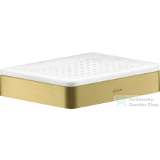 Hansgrohe AXOR UNIVERSAL SOFTSQUARE fali szappantartó,szálcsiszolt sárgaréz hatású 42803950 fürdőszoba kiegészítő