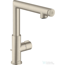 Hansgrohe AXOR UNO Select 220 magasított mosdócsaptelep automata leeresztővel, szálcsiszolt nikkel 45016820 csaptelep