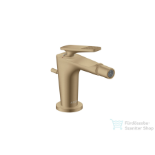 Hansgrohe CITTERIO C bidé csaptelep automata leeresztővel,rombuszmetszéses fogantyúval,szálcsiszolt bronz 49211140 csaptelep
