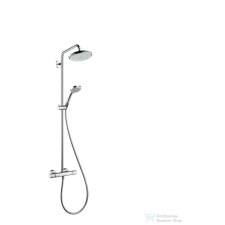 Hansgrohe Croma 220 Showerpipe 400 mm-es elforgatható zuhanykarral, DN15, króm 27185000 csaptelep
