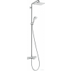 Hansgrohe CROMA E Showerpipe 280, 1 jet, termosztátos zuhanyrendszer kádtöltővel, króm 27687000
