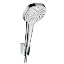 Hansgrohe Croma Select E Zuhanytartó szett Vario 125 cm-es zuhanytömlővel, króm/fehér csaptelep