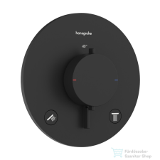 Hansgrohe ECOSTAT Comfort S falsík alatti kád/zuhany csaptelep, matt fekete 33715670 csaptelep
