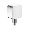 Hansgrohe FixFit fali csatlakozás, visszafolyásgátlóval, gömbcsuklóval, króm