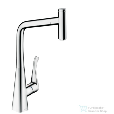 Hansgrohe HG Metris Select egykaros konyhai csaptelep kihúzható kifolyóval 14884000 csaptelep
