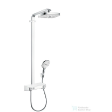 Hansgrohe HG RD Select E 300 2jet Showerpipe EcoSmart ST fehér/króm 27283400 csaptelep