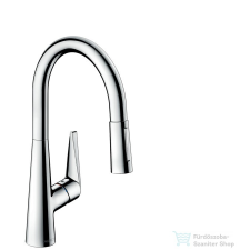 Hansgrohe HG Talis S egykaros konyhai csaptelep 280 kihúzható zuhanyfejjel 72813000 csaptelep