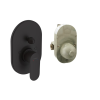 Hansgrohe Kád csaptelep Hansgrohe Vernis Blend vakolat alatti résszel együtt matt fekete 71473670