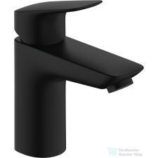 Hansgrohe Logis 100 egykaros mosdócsaptelep automata leeresztővel,matt fekete 71100670 csaptelep