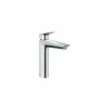 Hansgrohe Logis 190 magas mosdócsaptelep szelep nélkül, fényes króm